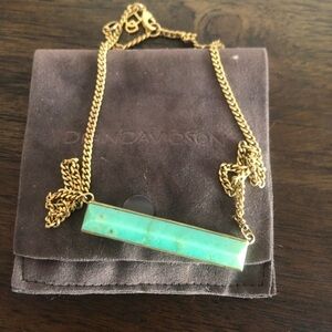 Dean Davidson Turquoise Bar Gold Chain Necklace​​